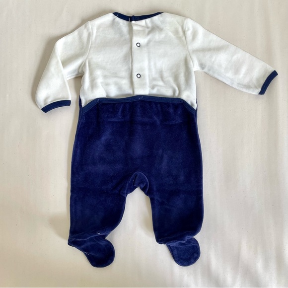 Absorba Infant Baby Velour Bodysuit with Footie, 0-3 mos, NWOT - Picture 5 of 7